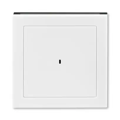kryt spínače kartového; bílá/kouřová černá, design LEVIT